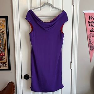 Catherine Malandrino Purple Mini Dress